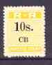 Northern Rhodesia 1951-68 Railway Parcel stamp 10s (small numeral) overprinted CB (Chisamba) unmounted mint*, stamps on , stamps on  stamps on railways, stamps on  stamps on cinderella, stamps on  stamps on  kg6 , stamps on  stamps on 