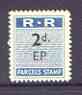 Northern Rhodesia 1951-68 Railway Parcel stamp 2d (small numeral) overprinted EP (Pemba) unmounted mint* 