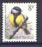Belgium 1991-95 Birds #2 Great Tit 8f unmounted mint, SG 3081, stamps on birds    