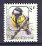 Belgium 1991-95 Birds #2 Great Tit 8f unmounted mint with boxed posthorn precancel, SG 3081, stamps on birds