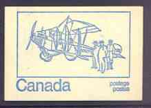 Canada 1972 Curtis JN4 - 50c blue on cream Mail Transport booklet complete with fluorescent bands, mint SG SB79gq, stamps on , stamps on  stamps on postal, stamps on aviation, stamps on curtis