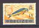 Belize 1973 Dolphin 15c from opt'd def set with new Country name, unmounted mint, SG 354, stamps on , stamps on  stamps on fish, stamps on dolphins