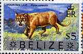 Belize 1973 Puma $5 from opt'd def set with new Country name, unmounted mint, SG 359, stamps on , stamps on  stamps on animals, stamps on cats, stamps on puma