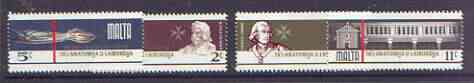 Malta 1976 300th Anniversary of School of Anatomy & Surgery set of 4 unmounted mint, SG 564-567, stamps on medical