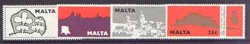 Malta 1975 European Architectural Heritage Year set of 4 unmounted mint SG 545-548, stamps on architecture