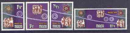 Malta 1978 Christmas set of 4 unmounted mint SG 611-614, stamps on , stamps on  stamps on christmas, stamps on music