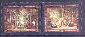 Malta 1980 Flemish Tapestries (4th series) set of 2 unmounted mint, SG 638-9, stamps on arts, stamps on rubens, stamps on textiles