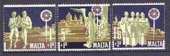 Malta 1969 Christmas Children's Welfare Fund set of 3 unmounted mint SG 427-29*