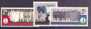 Malta 1968 Human Rights Year set of 3 unmounted mint, SG 399-401, stamps on human rights