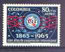 Colombia 1965 Centenary of ITU 80c, SG 1155 unmounted mint, stamps on , stamps on  itu , stamps on communications