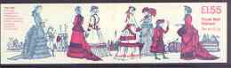 Great Britain 1981-82 19th Century Womens Costumes #05 - £1.55 Booklet complete, SG FR3, stamps on costumes, stamps on women