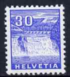 Switzerland 1934 Rhine Falls 30c blue (from landscapes set) unmounted mint, SG 356