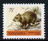 Tanzania 1980 Rock Hyrax 75c (from Animals def set) unmounted mint SG 311*, stamps on animals, stamps on 