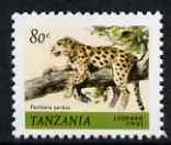 Tanzania 1980 Leopard 80c (from Animals def set) unmounted mint SG 312*