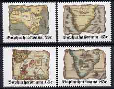 Bophuthatswana 1992 Old Maps (2nd series) set of 4 unmounted mint, SG 268-71, stamps on maps