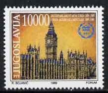 Yugoslavia 1989 Houses of Parliament (London) unmounted mint, SG 2554, stamps on constitutions, stamps on london