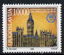 Yugoslavia 1989 Houses of Parliament (London) unmounted mint, SG 2554, stamps on , stamps on  stamps on constitutions, stamps on london