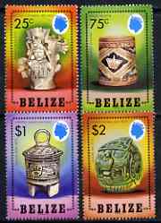 Belize 1984 Maya Artefacts set of 4 unmounted mint, SG 811-14, stamps on , stamps on  stamps on artefacts, stamps on antiquities