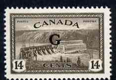 Canada 1950-52 Official St Maurice River Power Station 14c opt