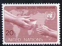 United Nations (NY) 1983 World Food Programme unmounted mint, SG 405, stamps on food, stamps on maps