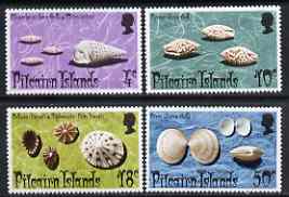 Pitcairn Islands 1974 Shells set of 4 unmounted mint, SG 147-50, stamps on , stamps on  stamps on shells