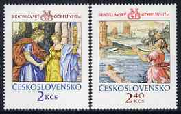 Czechoslovakia 1974 Bratislavia Tapestries (1st series) set of 2 unmounted mint, SG 2176-77