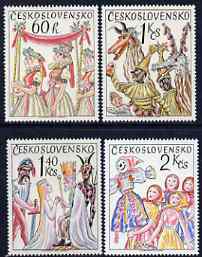 Czechoslovakia 1975 Folk Customs set of 4 unmounted mint, SG 2210-13, stamps on heritage