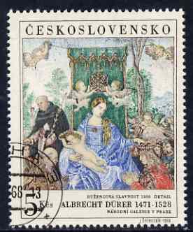 Czechoslovakia 1968 'Praga 68' Stamp Exhibition (6th issue - painting by Durer) very fine used SG 1756, stamps on stamp exhibition, stamps on arts, stamps on durer, stamps on renaissance