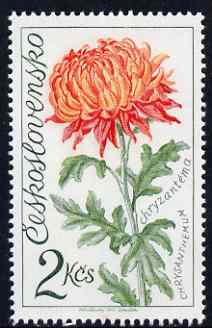 Czechoslovakia 1973 Chrysanthemum 2k (from Flower Show set) unmounted mint, SG 2114, stamps on , stamps on  stamps on chrysanthemums, stamps on flowers