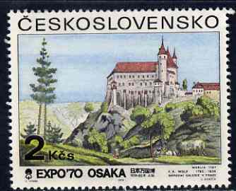 Czechoslovakia 1970 Orlik Castle 2k (from Expo 70 set) unmounted mint, SG 1881, stamps on , stamps on  stamps on castles