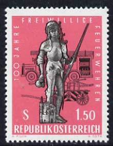 Austria 1963 Voluntary Fire Brigade unmounted mint, SG 1396, stamps on , stamps on  stamps on fire