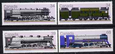 Canada 1986 Railway Locomotives (4th series) set of 4 unmounted mint, SG 1223-26