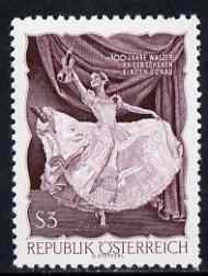 Austria 1967 Centenary of Blue Danube waltz unmounted mint, SG 1494, Mi 1233a, stamps on music, stamps on dancing, stamps on composers