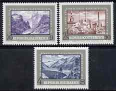 Austria 1972 25th Anniversary of Electric Power set of 3 unmounted mint, SG 1639-41, Mi 1389-91*