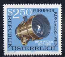 Austria 1973 Europhot Photographers Congress unmounted mint, SG 1673, Mi 1428, stamps on photography, stamps on cameras