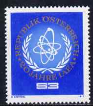 Austria 1977 Atomic Energy Agency unmounted mint, SG 1785, Mi 1548*, stamps on energy, stamps on atomics, stamps on science