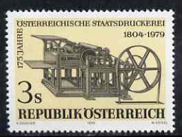 Austria 1979 State Printing Works unmounted mint, SG 1850, Mi 1620, stamps on , stamps on  stamps on printing