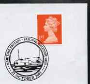 Postmark - Great Britain 2001 cover with 'Maritime Britain' Faslane cancel illustrated with a Submarine, stamps on , stamps on  stamps on ships, stamps on submarines