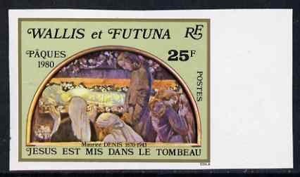 Wallis & Futuna 1981 Christmas (Crib) imperf from limited printing unmounted mint, SG 388*, stamps on , stamps on  stamps on arts, stamps on christmas