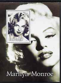 Eritrea 2001 Marilyn Monroe perf m/sheet #2 unmounted mint, stamps on marilyn monroe, stamps on films, stamps on cinema, stamps on entertainments, stamps on women