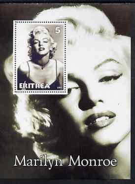 Eritrea 2001 Marilyn Monroe perf m/sheet #3 unmounted mint, stamps on , stamps on  stamps on marilyn monroe, stamps on films, stamps on cinema, stamps on entertainments, stamps on women