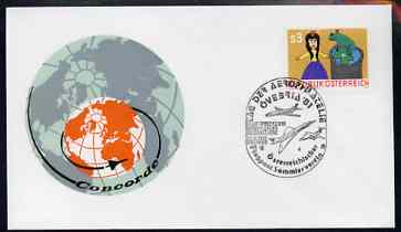Postmark - Austria 1981 illustrated commem cover for Aerophilately Exhibition with illustrated cancel showing Concorde, stamps on aviation, stamps on concorde
