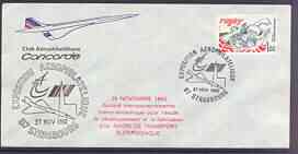 Postmark - France 1982 illustrated commem cover for Exposition Aerophilatelique with illustrated cancel showing Concorde, stamps on aviation, stamps on concorde, stamps on 