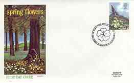Great Britain 1979 Spring Wild Flowers set of 4 each on individual illustrated cover with different first day cancels, stamps on flowers