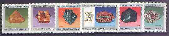 Somalia 1997 Minerals complete perf set of 6 values, unmounted mint, stamps on , stamps on  stamps on minerals