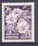 Norfolk Island 1962 Passion Flower 2s5d (from 1960 def set) unmounted mint SG 33*, stamps on flowers, stamps on 