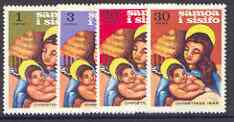 Samoa 1968 Christmas set of 4 unmounted mint, SG 315-18, stamps on christmas