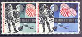 Samoa 1969 First Man on the Moon set of 2 unmounted mint, SG 330-31, stamps on , stamps on  stamps on space, stamps on  stamps on apollo