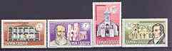 Samoa 1970 Eighth Anniversary of Independence (Churches) set of 4 unmounted mint, SG 337-40, stamps on , stamps on  stamps on religion, stamps on  stamps on churches, stamps on  stamps on mormons, stamps on  stamps on cathedrals, stamps on  stamps on 