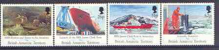 British Antarctic Territory 1991 Maiden Voyage of James Clark Ross (Research Ship) set of 4 unmounted mint, SG 200-03, stamps on , stamps on  stamps on polar, stamps on  stamps on ships, stamps on  stamps on 